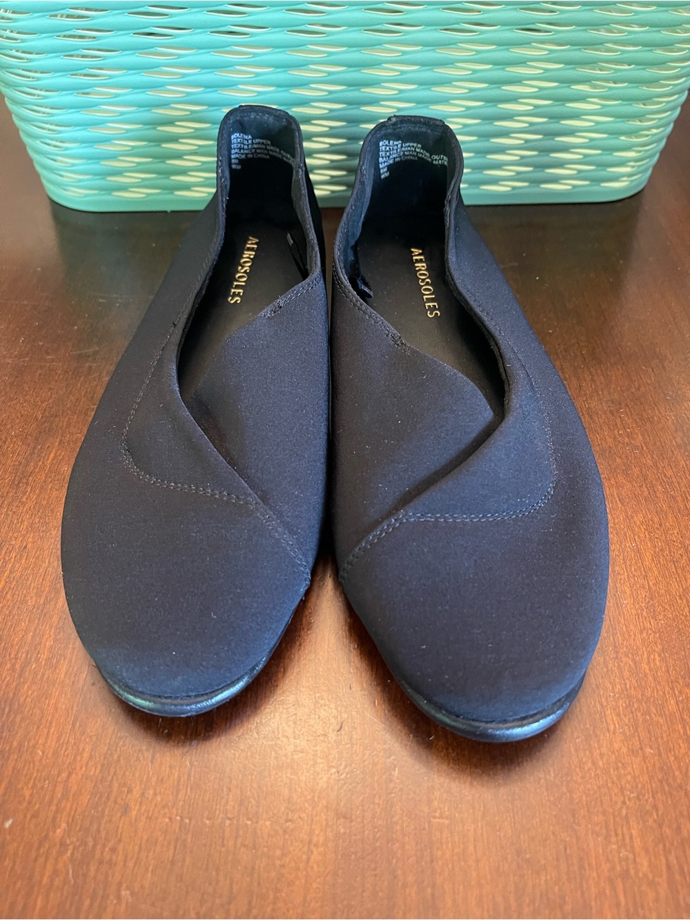 Aerosoles Women's Bolema Black Slip-On Comfort Flats SZ 8M